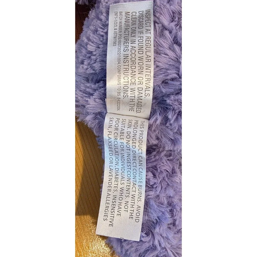 Warmies Lavender Teddy Bear Microwavable Weighted Plush French Lavender 13